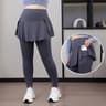 Plus Size HighWaisted Skirt Leggings For Women With Pockets And Stretch Fit 8