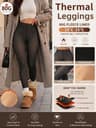 Women's High Waist Thermal Tights Stretch Seamless Black Pantyhose