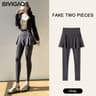 Womens High Waist Skirt Leggings With Seamless AnkleLength Yoga Pants 7