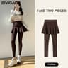 Womens High Waist Skirt Leggings With Seamless AnkleLength Yoga Pants 8