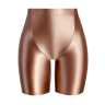 Womens High Waisted Shiny Capri Leggings With Seamless Stretch Fit 9