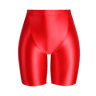 Womens High Waisted Shiny Capri Leggings With Seamless Stretch Fit 17