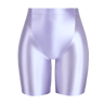 Womens High Waisted Shiny Capri Leggings With Seamless Stretch Fit 16