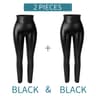 Womens High Waist Faux Leather Leggings With Stretch Fit And Butt Lifting Design 7