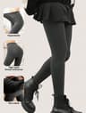 Womens High Waist Thermal Leggings With Thick Seamless Knit For Winter 0