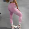 Womens High Waisted TieDye Seamless Scrunch Butt Yoga Leggings 12