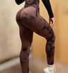 Womens High Waisted TieDye Seamless Scrunch Butt Yoga Leggings 17
