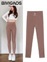Womens High Waist Seamless Workout Leggings With Sun Print 16