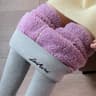 Womens High Waisted Fleece Lined Thermal Leggings For Winter Plus Size 7