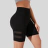 Womens High Waisted Sports Shorts With Hidden Pockets And Quick Dry Fabric 0