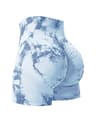 Womens High Waist Tie Dye Seamless Workout Shorts  2 Pack 13