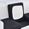 Polar Fleece Sofa Cushion Cover With Elastic AntiSlip Design 18