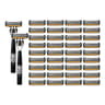 Mens Manual Safety Razor With 6 Stainless Steel Blades And Aloe Vera Strip 9
