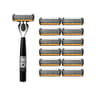 Mens Manual Safety Razor With 6 Stainless Steel Blades And Aloe Vera Strip 12
