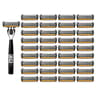 Mens Manual Safety Razor With 6 Stainless Steel Blades And Aloe Vera Strip 16