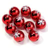 Color Printed Big Ball Bead, Christmas Acrylic Beads, for Christmas Tree Party Decoration, Ornament Making Accessories