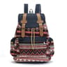 Canvas Printed Backpack for Women Teen Girls Boho Travel School Bag Denim Rucksack
