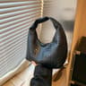 Elegant Woven PU Leather Hobo Bag Small Top Handle Shoulder Handbag For Women 9