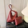 Retro Large Tote Bag for Women Minimalist Everyday Shoulder Carryall