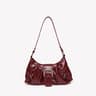 Vintage Leather Shoulder Bag Retro Armpit Purse For Women 5