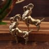 Vintage Brass Tea Pet Gazelle Figurine Miniature Animal Desk Ornament Decor