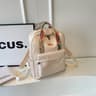 Floral Nylon Women Backpack Large Capacity Multi Pocket Travel School Bag 5