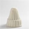 Trendy Knitted Beanie, Solid Color Winter Hat, Warm Ear Protection for Men and Women, Chunky Curl Edge Hood