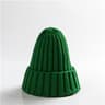 Trendy Knitted Beanie, Solid Color Winter Hat, Warm Ear Protection for Men and Women, Chunky Curl Edge Hood