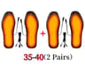 USB Rechargeable Heated Insoles Customizable Electric Heated Shoe Pads For Winter Skiing Hiking Out