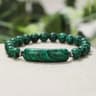 Healing Handmade Stone Bracelet Turquoise Malachite Gemstone Crystal Rough Bracelet For Energy Bala 3