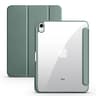 Trifold Clear Back Case with Pen Holder for iPad, Hard Acrylic Protective Stand Cover for Apple iPad