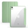 Trifold Clear Back Case with Pen Holder for iPad, Hard Acrylic Protective Stand Cover for Apple iPad