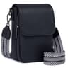 Vintage Womens Shoulder Crossbody Bag with Adjustable Wide Strap, Multi-Zipper Compartments Wallet Phone Pouch