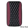Universal Car Armrest Cover, 1pc Console Box Pad, Black and Red Interior Accessories
