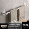 No Drill Towel Holder Wall Mount Bathroom Hand Towel Rack Bathroom Plastic Towel Bar 5