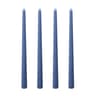 Long Burning Taper Candles, 4 Pack, Dripless Smokeless Unscented, for Home Interior and Valentine's Decor