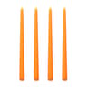 Long Burning Taper Candles, 4 Pack, Dripless Smokeless Unscented, for Home Interior and Valentine's Decor