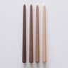 Long Burning Taper Candles, 4 Pack, Dripless Smokeless Unscented, for Home Interior and Valentine's Decor