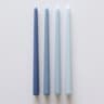 Long Burning Taper Candles, 4 Pack, Dripless Smokeless Unscented, for Home Interior and Valentine's Decor