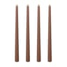 Long Burning Taper Candles, 4 Pack, Dripless Smokeless Unscented, for Home Interior and Valentine's Decor