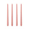 Long Burning Taper Candles, 4 Pack, Dripless Smokeless Unscented, for Home Interior and Valentine's Decor
