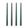 Long Burning Taper Candles, 4 Pack, Dripless Smokeless Unscented, for Home Interior and Valentine's Decor