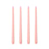 Long Burning Taper Candles, 4 Pack, Dripless Smokeless Unscented, for Home Interior and Valentine's Decor
