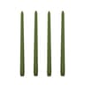 Long Burning Taper Candles, 4 Pack, Dripless Smokeless Unscented, for Home Interior and Valentine's Decor