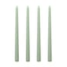 Long Burning Taper Candles, 4 Pack, Dripless Smokeless Unscented, for Home Interior and Valentine's Decor