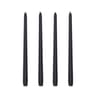 Long Burning Taper Candles, 4 Pack, Dripless Smokeless Unscented, for Home Interior and Valentine's Decor