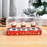Christmas Candles Set Table Decorations With Santa Claus Snowman Xmas Tree And Pine Cones For Party 7