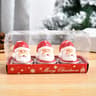 Christmas Candles Set Table Decorations With Santa Claus Snowman Xmas Tree And Pine Cones For Party 8