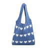 Summer Womens Handmade Knitted Bag Woolen Underarm Shoulder Love Bag 7