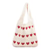 Summer Womens Handmade Knitted Bag Woolen Underarm Shoulder Love Bag 8